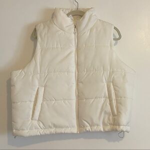 Zella White Polyester Vest